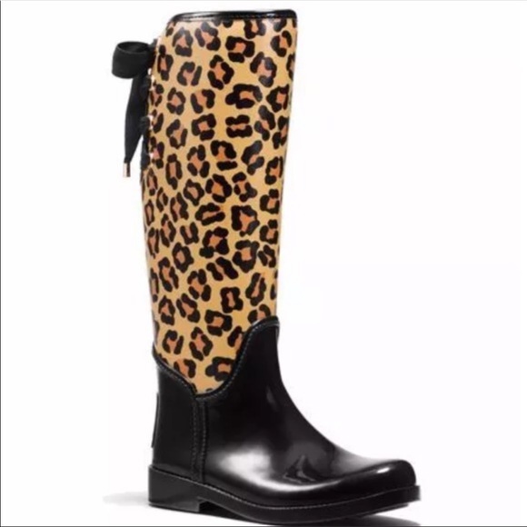 animal print rain boots